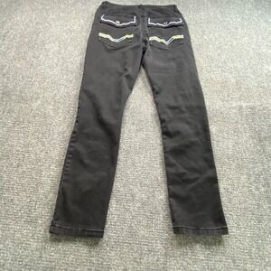 S2 Black Premium Jeans Mens 32x30 Black Slim Utility Streetwear Gorpcore Grunge
